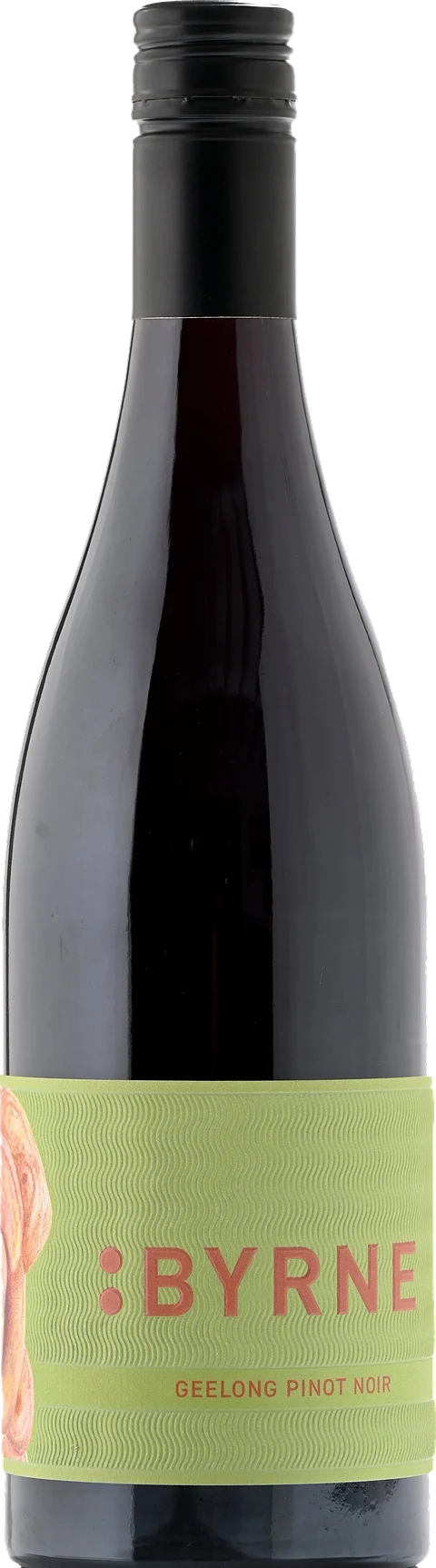 A bottle of Byrne Geelong Pinot Noir.